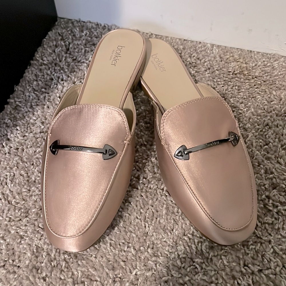 Botkier New York Clare Loafer Mule In Satin Pink - Picture 2 of 6
